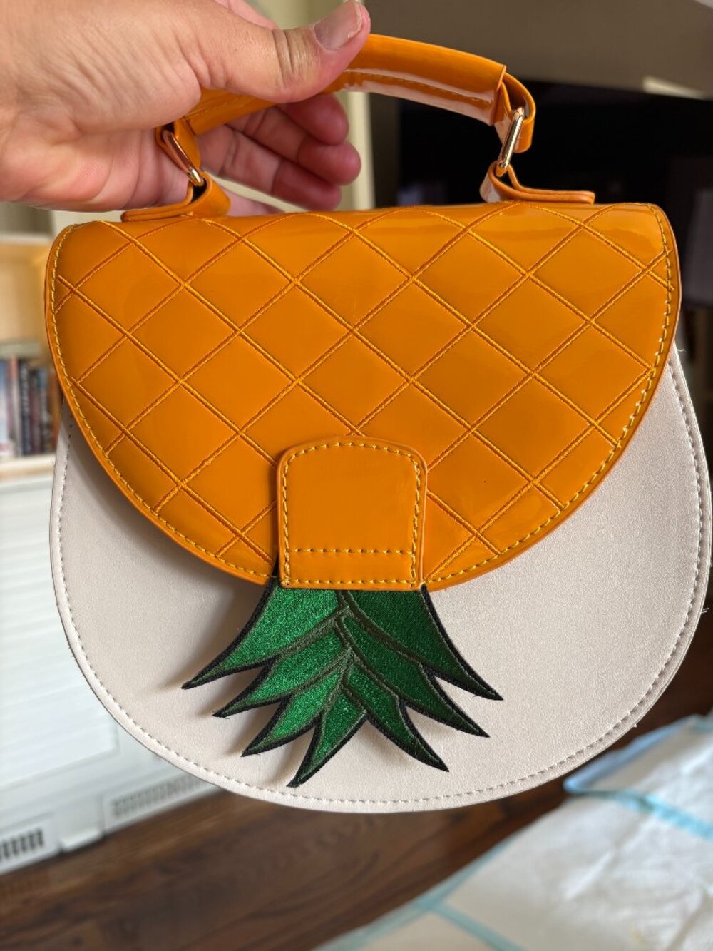 NWOT Royal Monk Pineapple Satche/Crossbody Purse.
